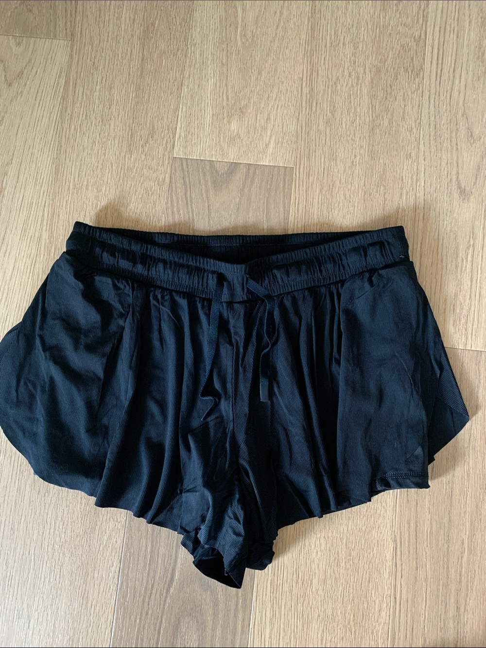 all in motion Black Athletic Drawstring Flow Shorts